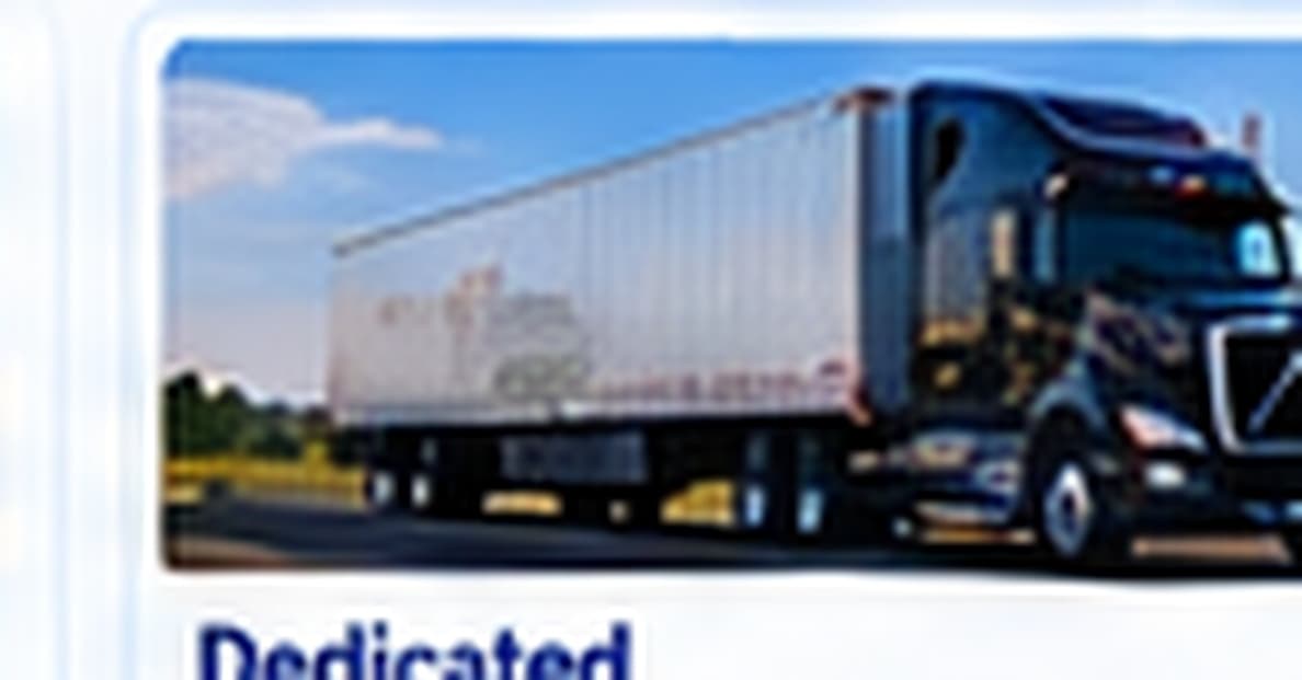 Tractor-trailer leaving a distribution yard